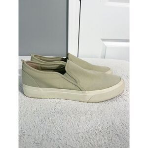 EVERLANE Forever Green Slip On Sneaker M 8.5/ W 10  Eucalyptus Flat Casual Shoe